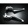 BOSS BLADES LEVIERS CHROMEE -  96-UP W/CABLE CLUTCH