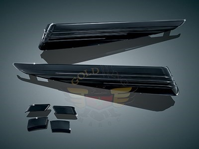 L.E.D. SADDLEBAG EXTENSIONS, BLACK/SMOKE 7273