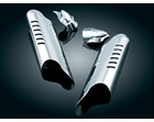LOWER LEG SHIELDS W/FENDER BOSS CVRS,FLH-LOWER LEG SHIELDS W/FENDER BOSS CVRS,FLH