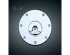 CHROME GAS CAP, 1/8 TURN, KAWASAKI