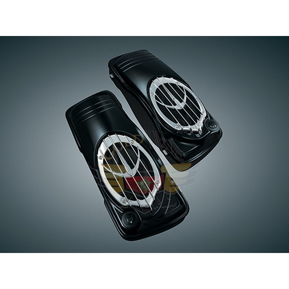 GLOSS BLK S.BAG LIDS W/SPEAKER-BLK GRILL 892